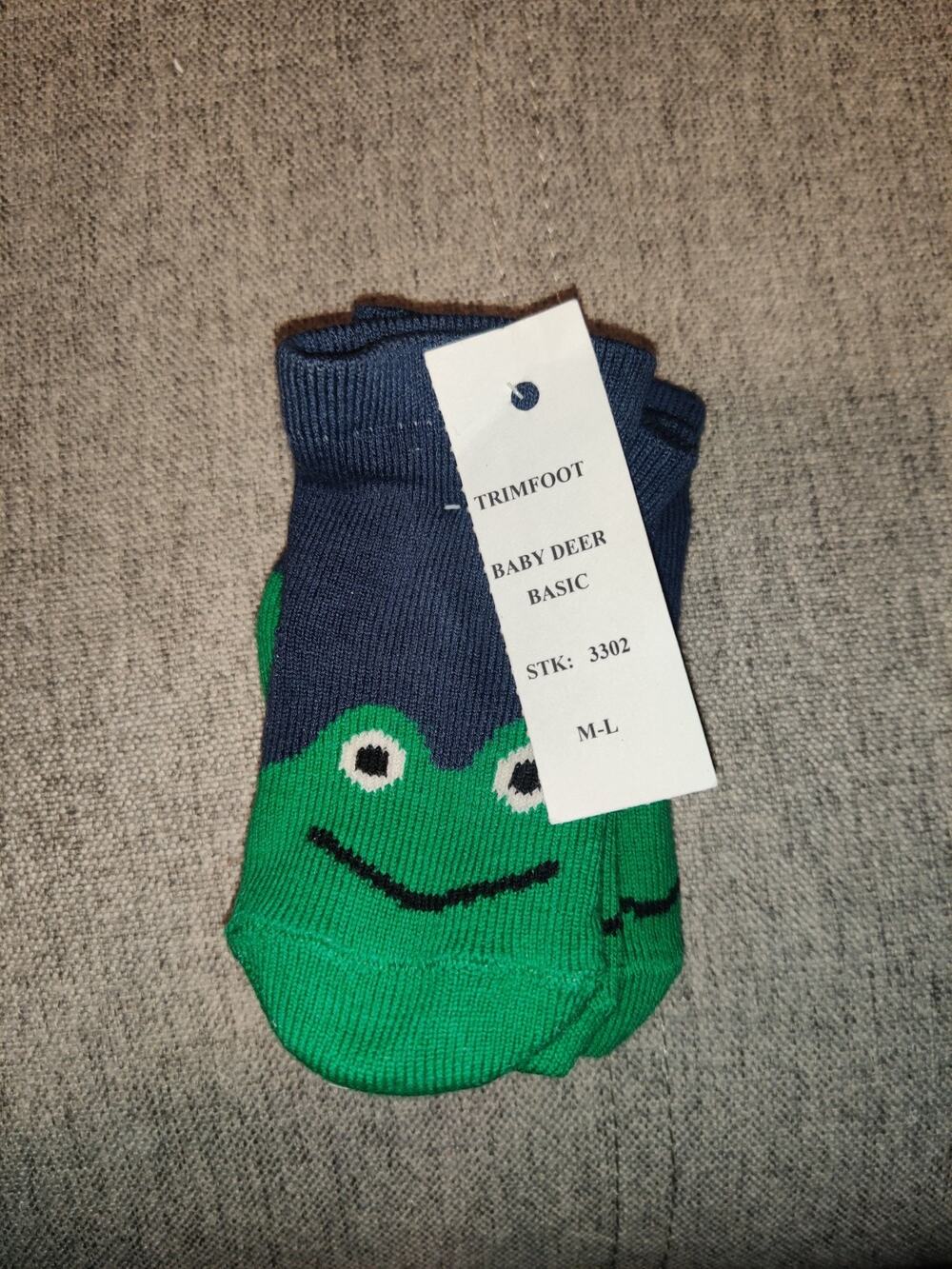 Baby Deer Frog Baby Socks Size M 9 - 18 Months 2 Pairs